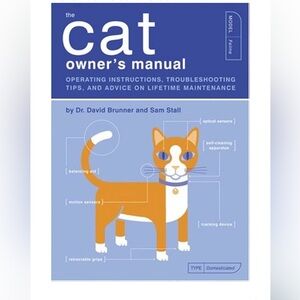 The Cat Owner's Manual by Dr. David Brunner and Sam Stall - Blue Cover